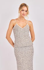 Sadie & Sage Luster Sequin Cami Top