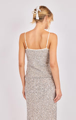 Sadie & Sage Luster Sequin Cami Top