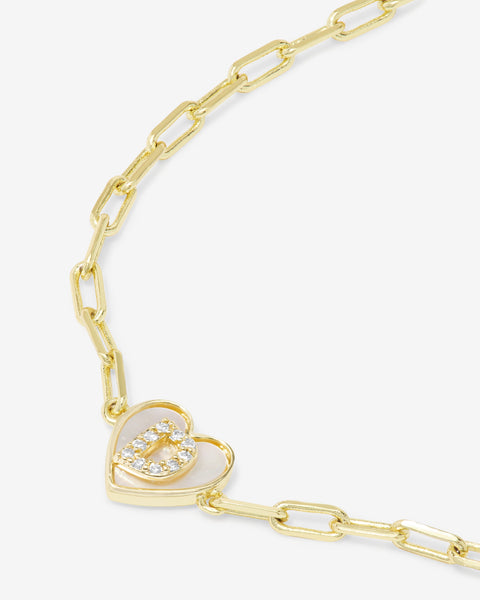Melinda Maria Love Letters Heart Bracelet "D"