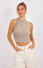 Sage The Label Corinne Ruched Knit Tank