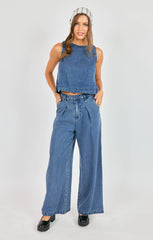 Sadie & Sage It's Pouring Slevless Top