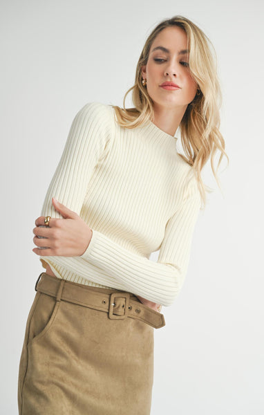 Sadie & Sage Bakery Ribbed Knit Sweater