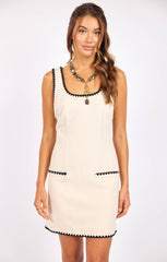 Sage The Label Compass Embroidered Mini Dress