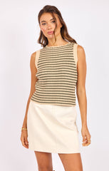 Sage The Label Mona Striped Sweater Tank