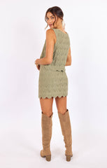 Sage The Label Succulent Sweater Mini Skirt