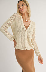 Sadie & Sage Tasha Button Front Cardi