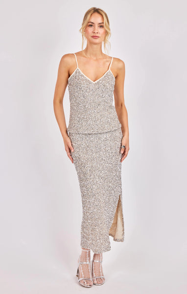 Sadie & Sage Luster Sequin Maxi Skirt