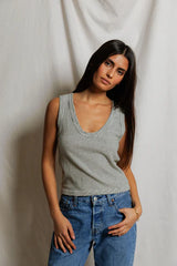 Perfectwhitetee Vicky Hemp Cotton Striped Tank