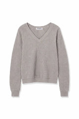 Perfectwhitetee Zuri Reverse V-Neck  Sweater