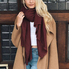LETO A. SOLID BLANKET SCARF