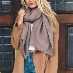 LETO A. SOLID BLANKET SCARF