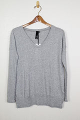 Bobi Rib Mix L/S V-Neck Top