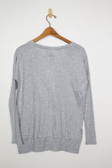 Bobi Rib Mix L/S V-Neck Top