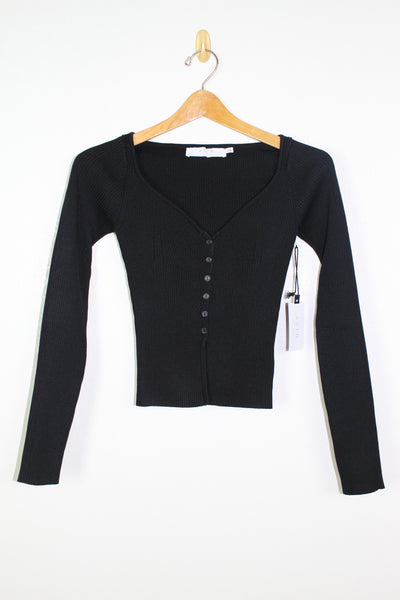 ASTR L/S V Neck Top