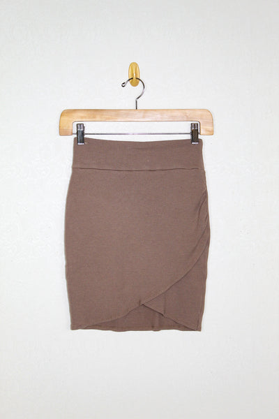 Bobi Surplice Mini Skirt