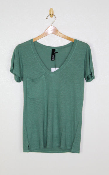 Bobi V Neck Pocket Tee