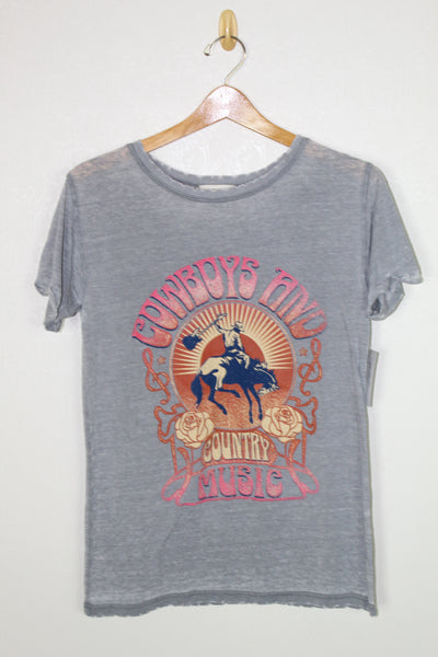 Refined Canvas Cowboys and Country Music Tee