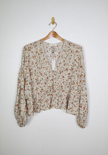 By Together Floral Gauze Top